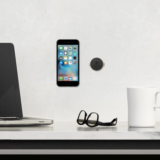 Baseus Small Ears Öntapadós mágneses autós telefontartó fekete (SUER-C01) - 12