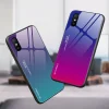 Gradient 9H üveghátlapú tok szilikon kerettel Xiaomi Redmi 9A pink thumbnail