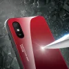 Gradient 9H üveghátlapú tok szilikon kerettel Xiaomi Redmi 9A pink thumbnail