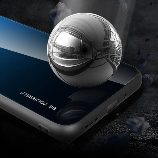 Gradient 9H üveghátlapú tok szilikon kerettel Xiaomi Redmi 9A pink - 7