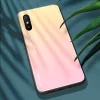Gradient 9H üveghátlapú tok szilikon kerettel Xiaomi Redmi 9A pink thumbnail