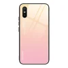 Gradient 9H üveghátlapú tok szilikon kerettel Xiaomi Redmi 9A pink thumbnail