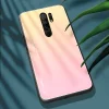 Gradient 9H üveghátlapú tok szilikon kerettel Xiaomi Redmi 9 pink thumbnail