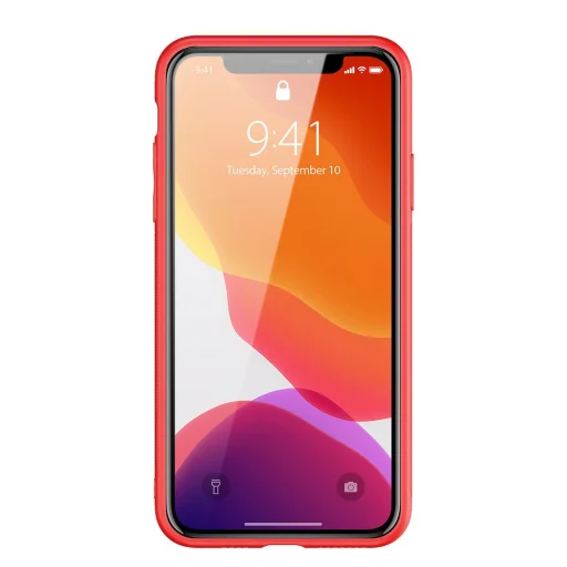 Dux Ducis Yolo TPU és PU bőr tok iPhone 11 Pro MAX piros - 14