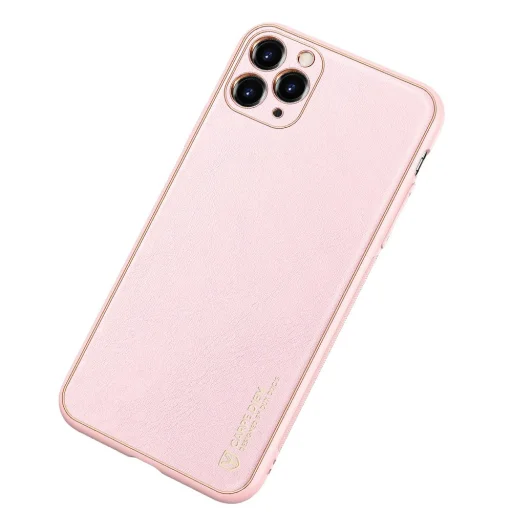 Dux Ducis Yolo TPU és PU bőr tok iPhone 11 Pro pink - 2