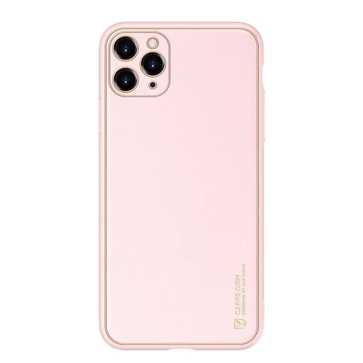 Dux Ducis Yolo TPU és PU bőr tok iPhone 11 Pro pink - 14