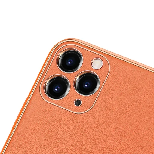 Dux Ducis Yolo TPU és PU bőr tok iPhone 11 Pro narancssárga - 4