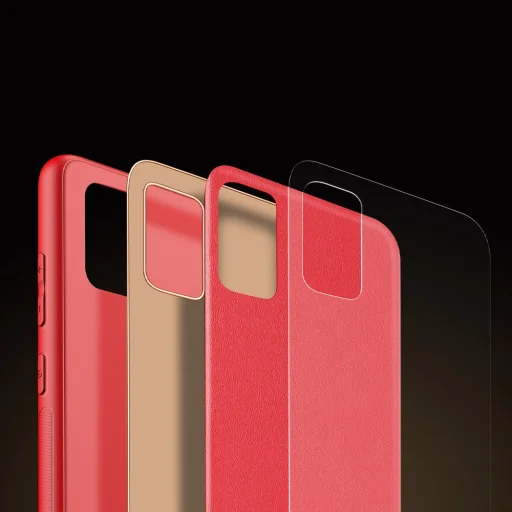 Dux Ducis Yolo TPU és PU bőr tok Samsung A51 piros - 7