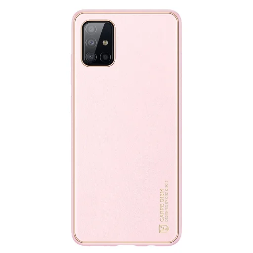 Dux Ducis Yolo TPU és PU bőr tok Samsung A71 pink - 12