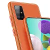 Dux Ducis Yolo TPU és PU bőr tok Samsung A71 narancssárga thumbnail