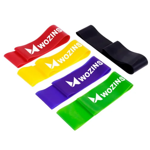 Wozinsky Otthoni edzéshez használható gumi Fitnesz szalag, edzőszalag (WRBS5-01) - 11