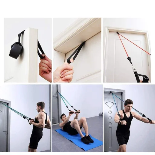 Wozinsky 5x otthoni edzéshez használható gumiszalag, edzőszalag hordtáskával (WRTS5-01) - 2