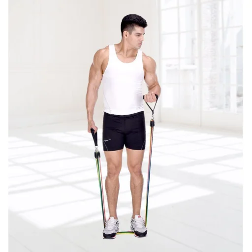 Wozinsky 5x otthoni edzéshez használható gumiszalag, edzőszalag hordtáskával (WRTS5-01) - 18