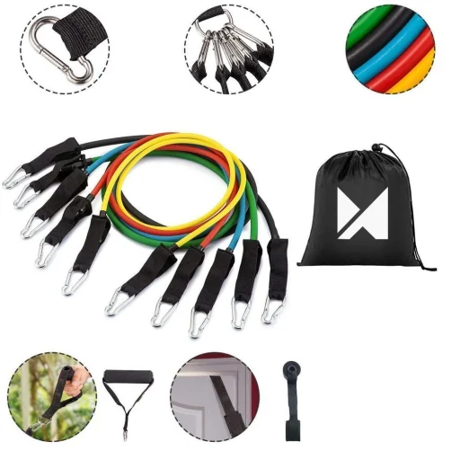 Wozinsky 5x otthoni edzéshez használható gumiszalag, edzőszalag hordtáskával (WRTS5-01) - 19