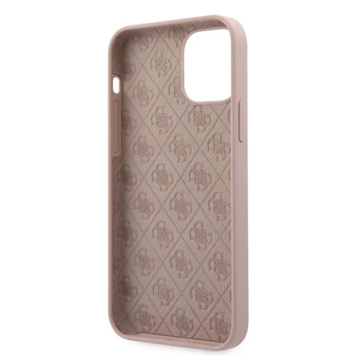 Guess GUHCP12LLSLMGLP Metal Logo szilikon tok iPhone 12 Pro MAX pink - 4