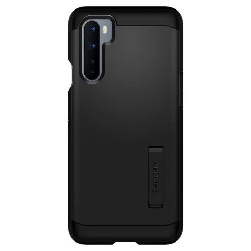 OnePLus Nord Spigen Tough Armor tok kihajtható támasszal fekete (ACS02035) - 2