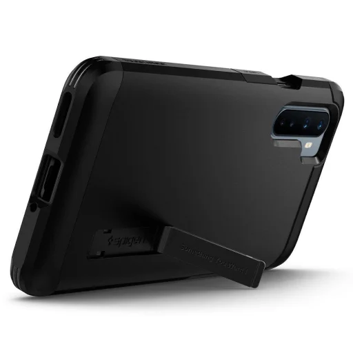 OnePLus Nord Spigen Tough Armor tok kihajtható támasszal fekete (ACS02035) - 6