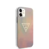 iPhone 12 min Guess GUHCP12SPCUMCGG01 TD PC/TPU Gold Triangle 01 tok pink thumbnail