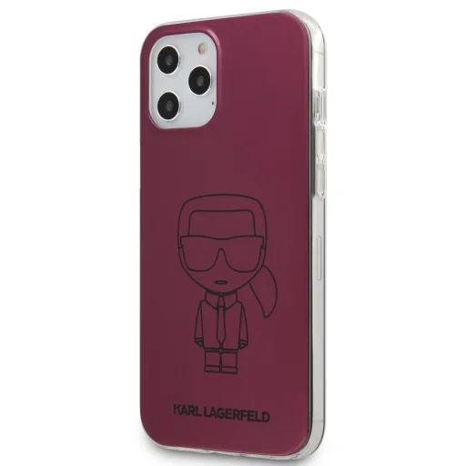 iPhone 12 Pro MAX Karl Lagerfeld KLHCP12LPCUMIKPI Metallic Iconic TPU/PC tok pink - 1