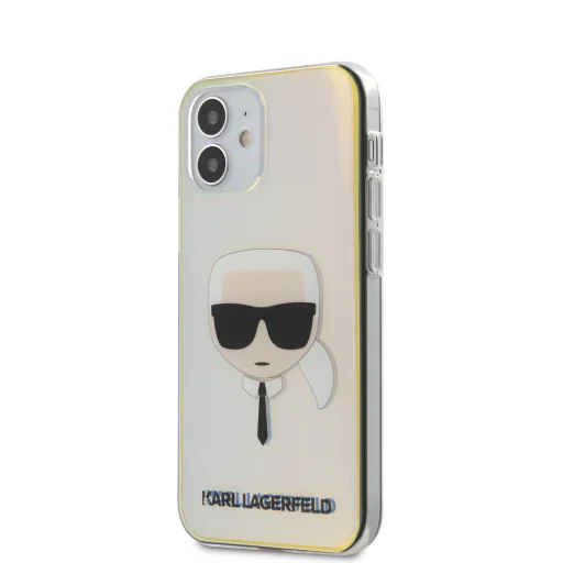 iPhone 12 mini Karl Lagerfeld KLHCP12SPCKHML PC/TPU Head tok irizáló - 1