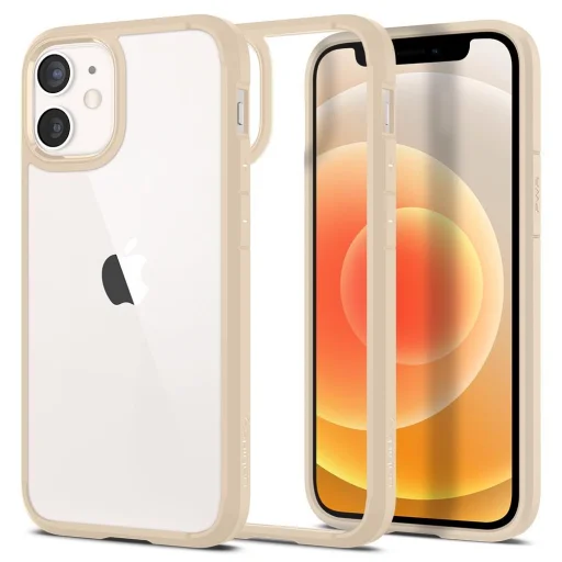 iPhone 12 mini Spigen Ultra Hybrid tok matt Sand Beige (ACS02178) - 1