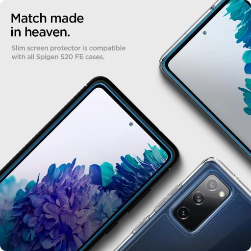 Spigen Glass.Fc kijelzővédő üvegfólia Samsung S20 FE fekete (AGL02200) - 5