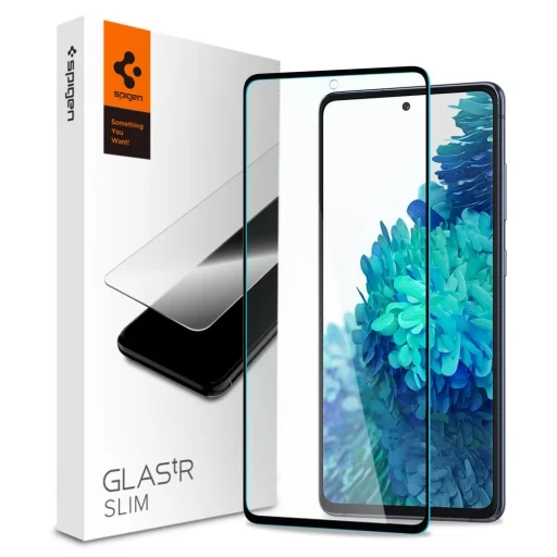 Spigen Glass.Fc kijelzővédő üvegfólia Samsung S20 FE fekete (AGL02200) - 1