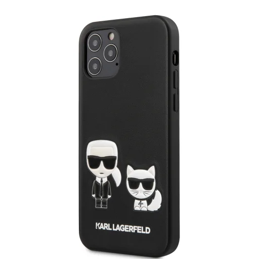 iPhone 12/ 12 Pro Karl Lagerfeld KLHCP12MPCUSKCBK Karl Choupette PU tok fekete - 2