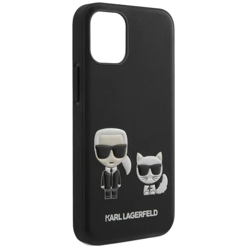 iPhone 12/ 12 Pro Karl Lagerfeld KLHCP12MPCUSKCBK Karl Choupette PU tok fekete - 3