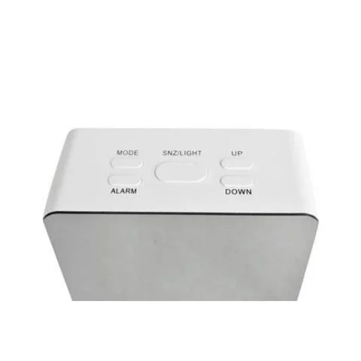 Tükrös digitális 4in1 ébresztőóra fehér - 5