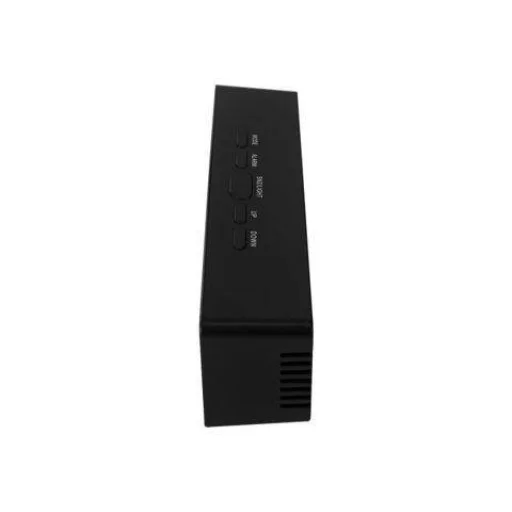 Tükrös 3in1 digitális ébresztőóra fekete - 2