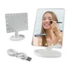 Kozmetikai tükör LED világítással fehér thumbnail
