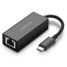 Ugreen USB Type C 1000Mbps Gigabit külső hálózati adapter fekete (50307)