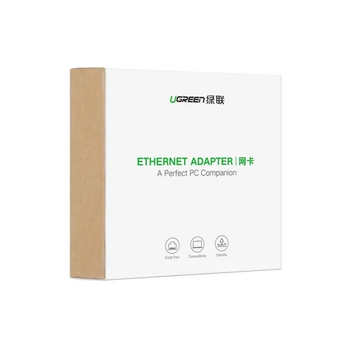 Ugreen USB Type C 1000Mbps Gigabit külső hálózati adapter fekete (50307) - 2