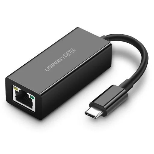 Ugreen USB Type C 1000Mbps Gigabit külső hálózati adapter fekete (50307) - 1