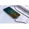 Ugreen Elbow Nylon harisnyázott USB Type C - USB Type C kábel döntött fejjel 1m 5A PD 100W fekete (US335 70696) thumbnail