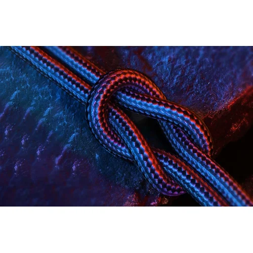 Ugreen Elbow Nylon harisnyázott USB Type C - USB Type C kábel döntött fejjel 1m 5A PD 100W fekete (US335 70696) - 5