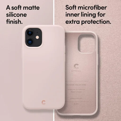 iPhone 12 mini Spigen Cyrill szilikon tok Pink Sand (ACS01945) - 11