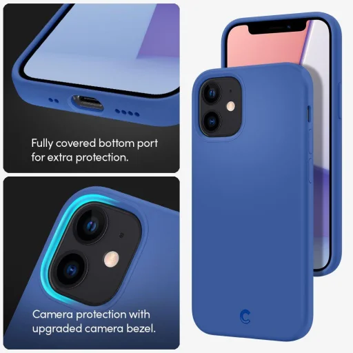 iPhone 12 mini Spigen Cyrill szilikon tok kék (ACS01946) - 8