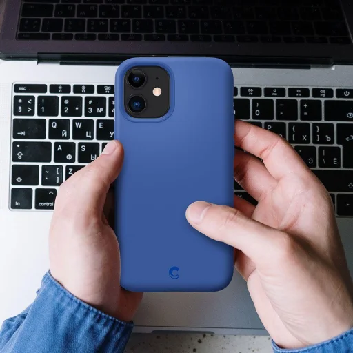 iPhone 12 mini Spigen Cyrill szilikon tok kék (ACS01946) - 10