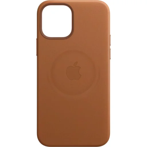 Apple gyári valódi bőr tok iPhone 12/ 12 Pro Saddle Brown (MHKF3ZM/A) - 3