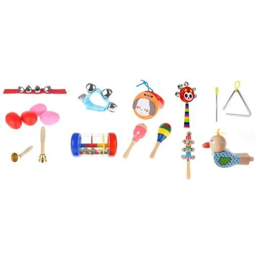 Fa játék hangszer szett gyerekeknek + hordtáska - 2