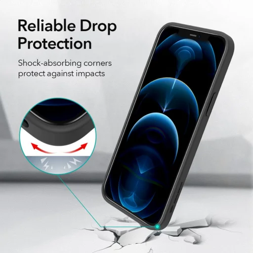 ESR Classic Hybrid tok iPhone 12/ 12 Pro fekete - 6