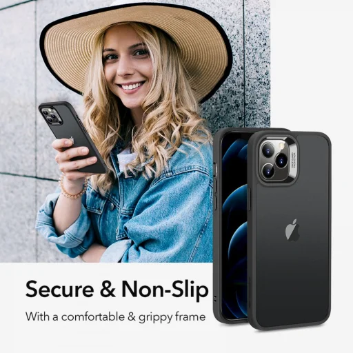 ESR Classic Hybrid tok iPhone 12/ 12 Pro fekete - 8