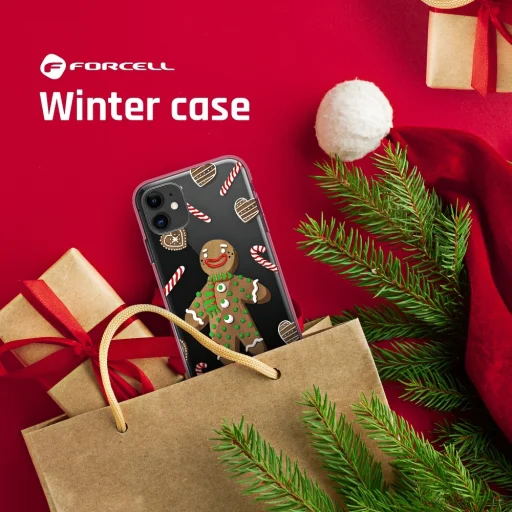 Forcell Winter tok iPhone 12 mini karácsonyi süti mintás - 5
