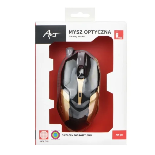 ART 2400 DPI USB optikai gamer egér AM-98 - 4