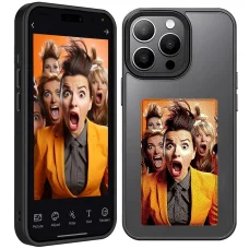  Techsuit - Intelligens Kijelző NFC - iPhone 15 Pro - Fekete tok