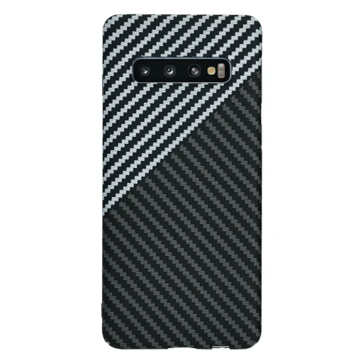  Techsuit - Carbonite FiberShell - Samsung Galaxy S10 - Lopakodó Szürke tok - 3