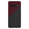  Techsuit - Carbonite FiberShell - Samsung Galaxy S10 - Vörös örvény tok thumbnail