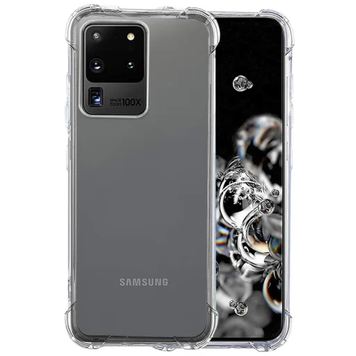  Techsuit - Ütésálló Átlátszó Szilikon - Samsung Galaxy S20 Ultra 4G / S20 Ultra 5G - Átlátszó tok - 1